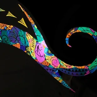 Graffiti Glass project from Jennifer's class