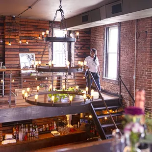 Inside Brickhouse Kc for Jennifer and Chase's Reception