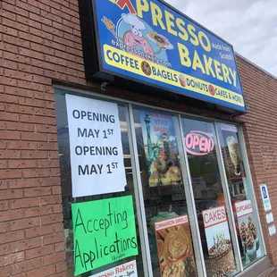 the front of the store