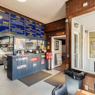 the inside of the restaurant