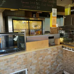 the kitchen of a restaurant