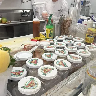 a chef preparing food