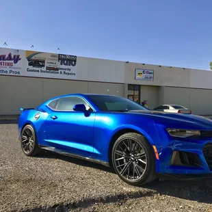 80% tint installed on a 2017 Camaro ZL1.