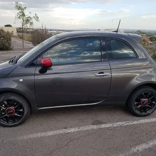 FIAT After tinted windows.  Great Job Jerry Thanks :)