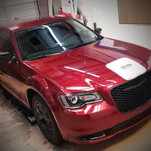 Paint Protection Film. Partial hood, fenders, bumper, mirrors.