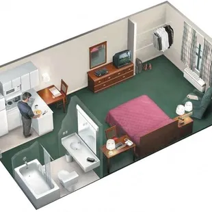 typical room layout of an ESA