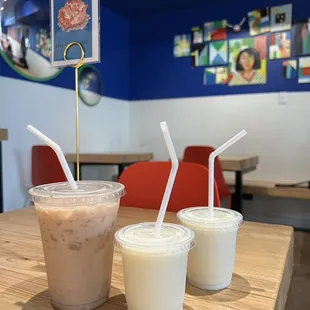 Iced Chi Latte and lil mills for the kiddos