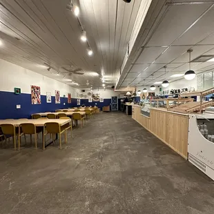 interior, sushi and sashimi