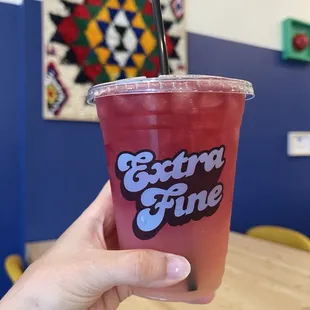 Lemonade with hibiscus