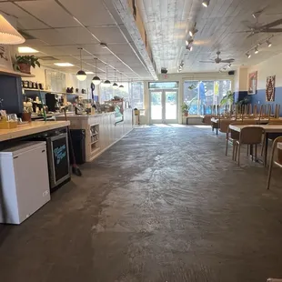 View from the rear entrance.