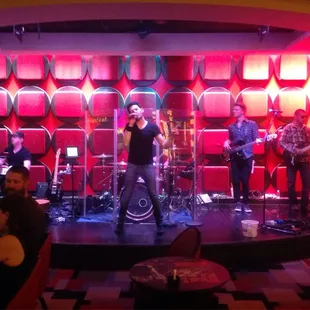 Paul Charles and the band.