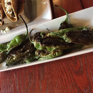 Flash Fried Padron Peppers