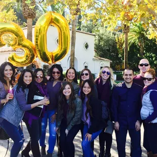 Birthday celebration at Wente