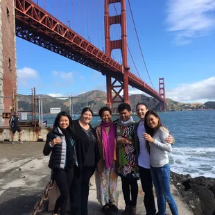 Friends from Australia and Fiji loving the sights of the bay
