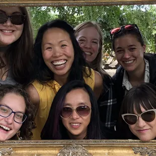 Our amazing tour guests ham it up while enjoying a team offsite event in Livermore Valley wine country