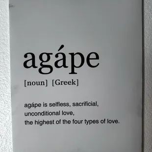 This was on the wall!