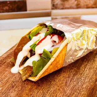 Beef and Lamb: Thinly sliced, marinated beef and lamb seasoned with spices