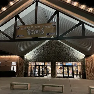 Front of the building