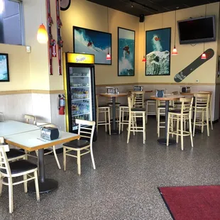 the interior of a restaurant