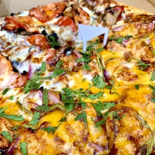 Up close pizza
