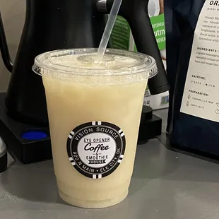 Orange Fog tea latte