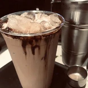 Iced mocha latte