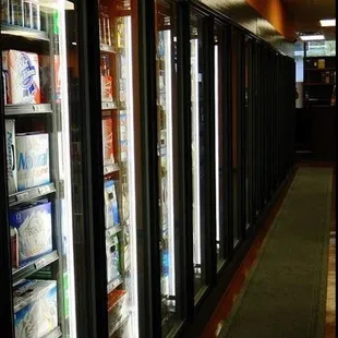 a row of refrigerators