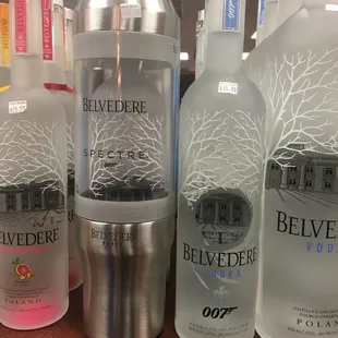 bottles of belvede vodka