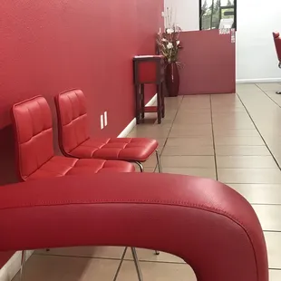 Some seating and register