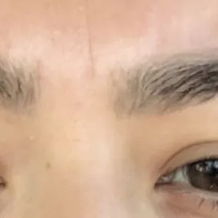 This is how she left my brows