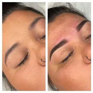 Ombré powder brows