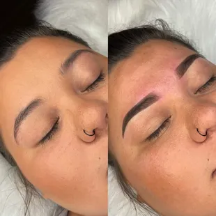 Ombré powder brows