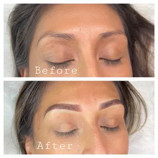 Ombré powder brows