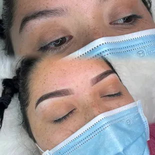 Ombré powder brows