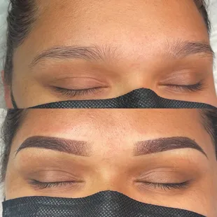Ombré powder brows