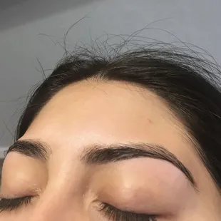 Clients beautiful eyebrows