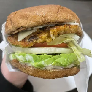 Garden Burger with a generous potion of avocado is the shit!