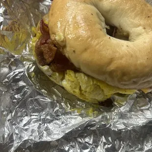 Breakfast Sandwich (Bacon, Egg &amp; Cheese)