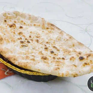 a flat bread on a plate
