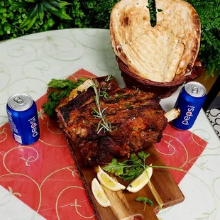 a steak on a cutting board