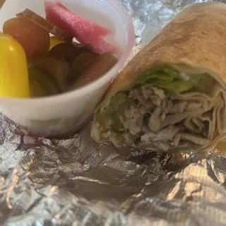 Chicken Shawarma Pita Wrap