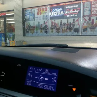 Outside the store