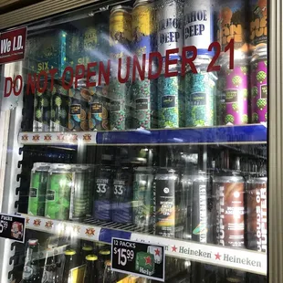 Great choices of craft beers to pick from here