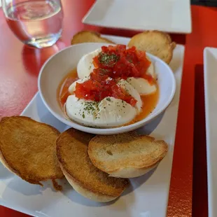 Sweet pepper Burrata