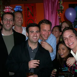 a group of people at a party