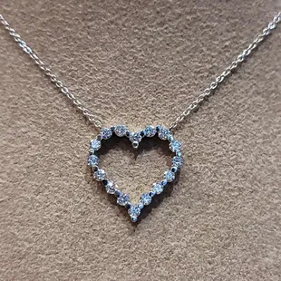 Diamond heart necklace