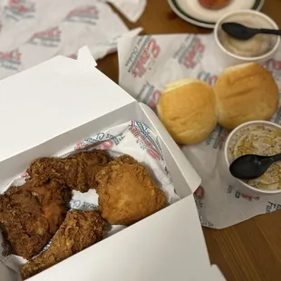 a box of fried chicken