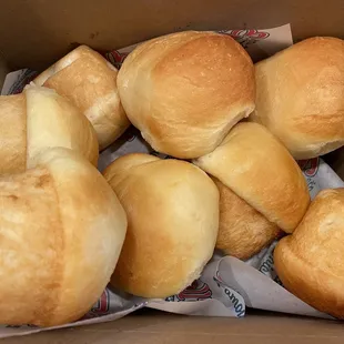Fresh hot rolls