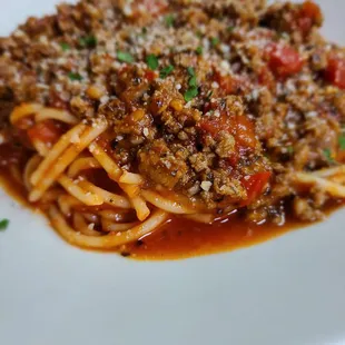 pasta dish, pasta, food