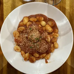 Gnocchi + meatballs
